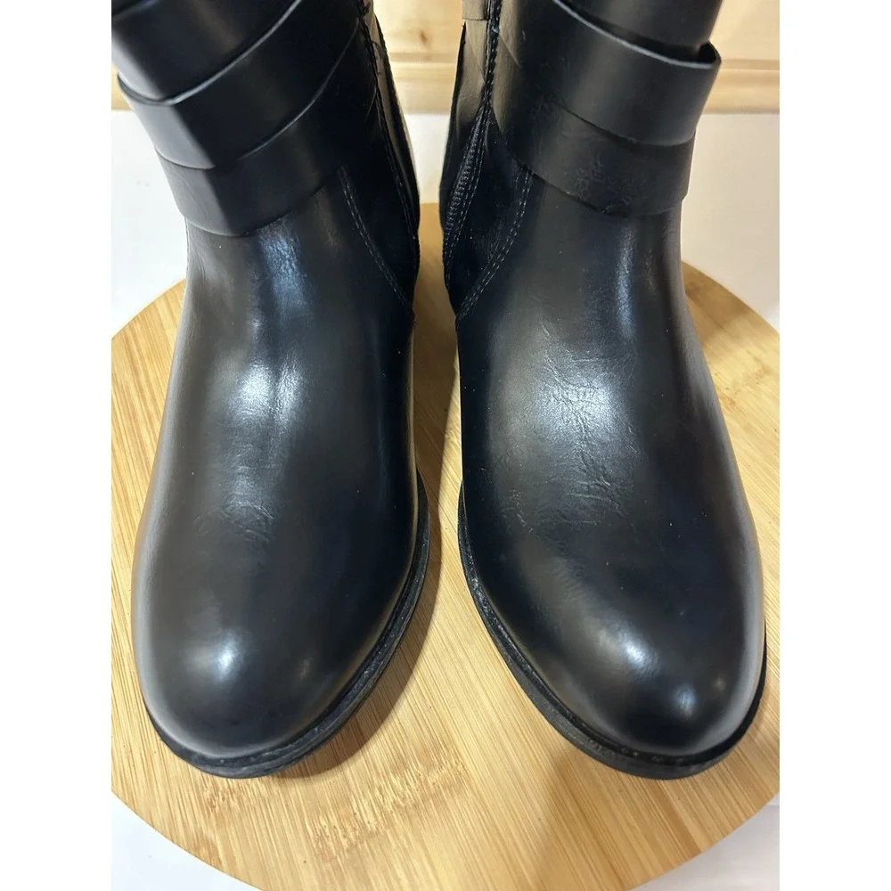 St Johns Bay Women's Black‎ Douglas Knee High 8M Riding Boots NWT